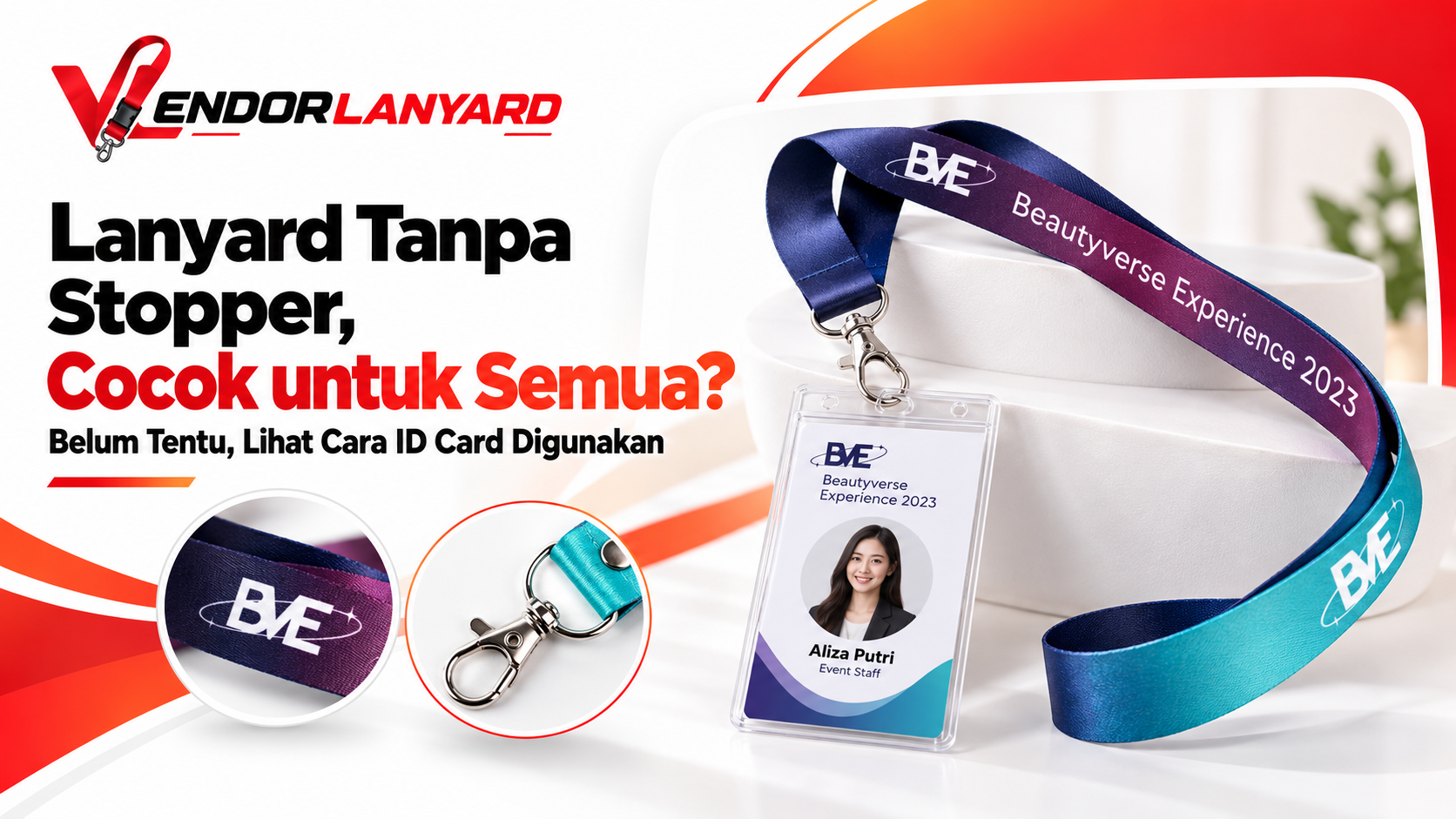 Lanyard Tanpa Stopper untuk Produksi Custom, Kapan Tepat?
