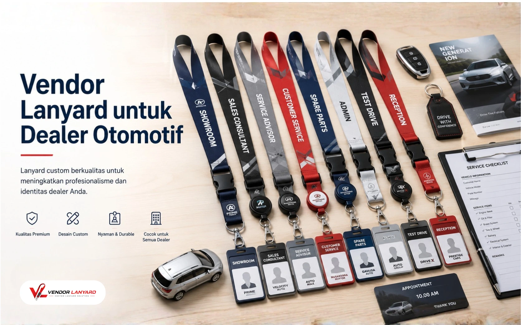 Vendor Lanyard untuk Dealer Otomotif