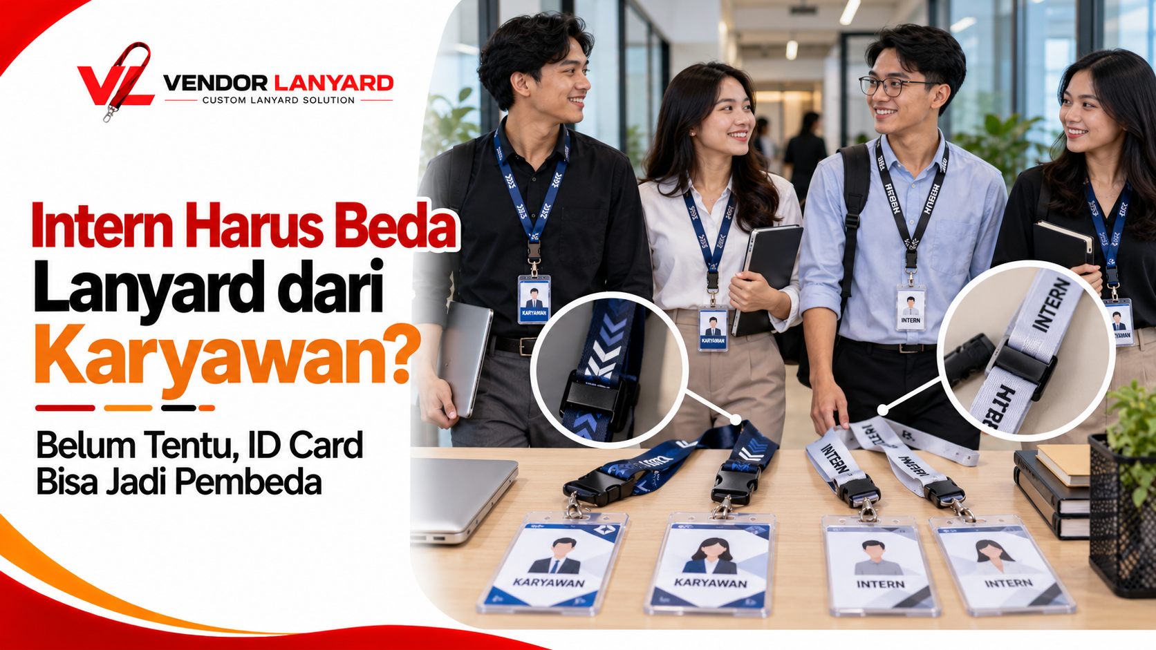 Lanyard untuk Peserta Magang di Perusahaan, Bagaimana Menentukan Standar Identitasnya?