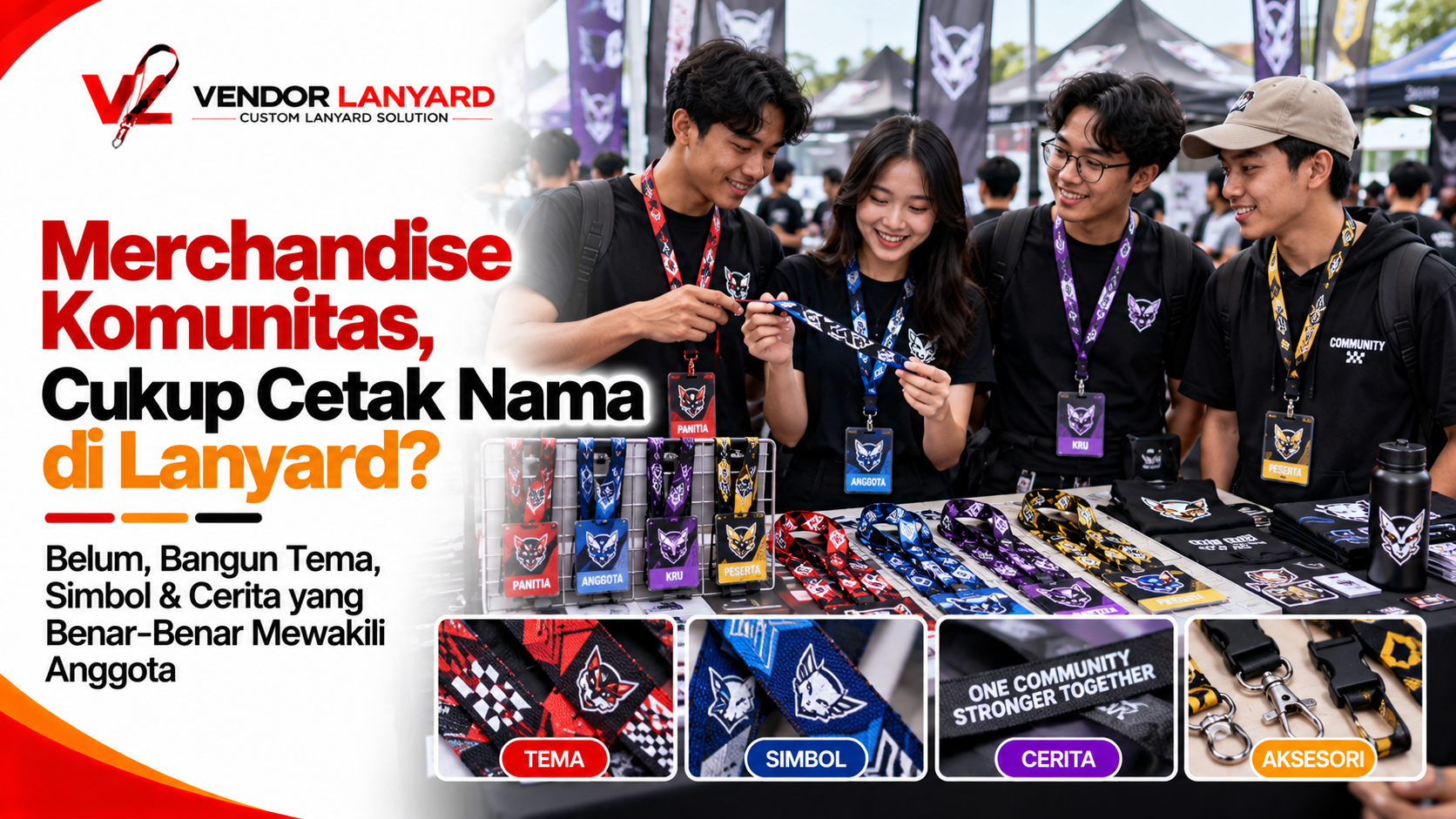 Lanyard Komunitas sebagai Merchandise Koleksi