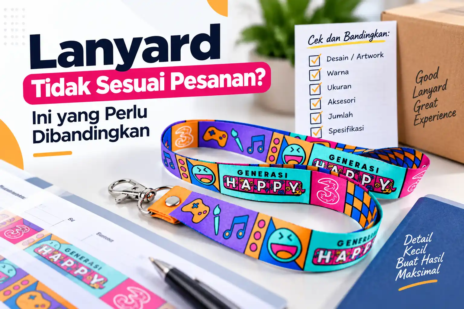 Apa yang Harus Dibandingkan Saat Lanyard Custom yang Diterima Terlihat Berbeda dari Pesanan?