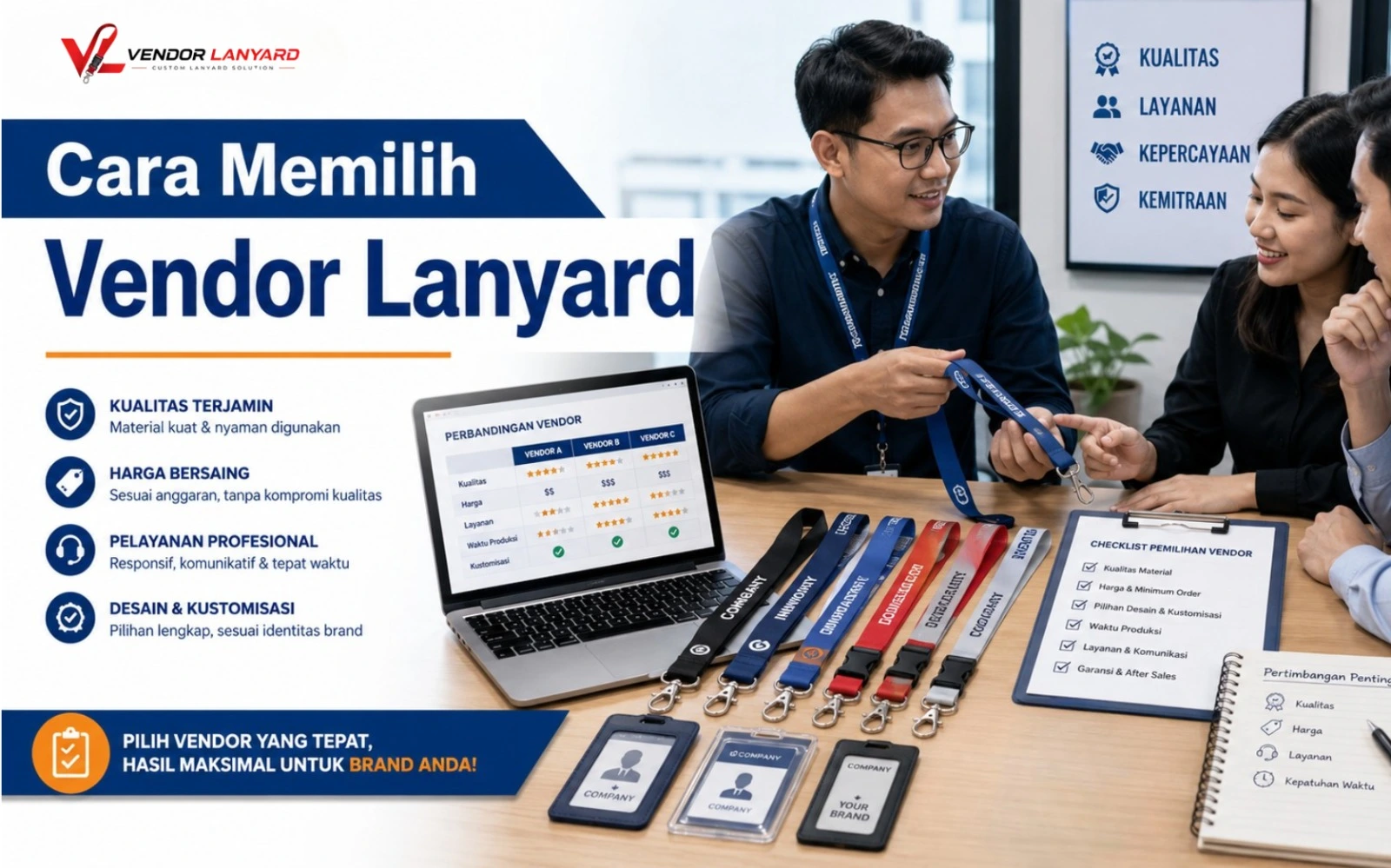 Cara Memilih Vendor Lanyard yang Tepat untuk Kebutuhan Anda