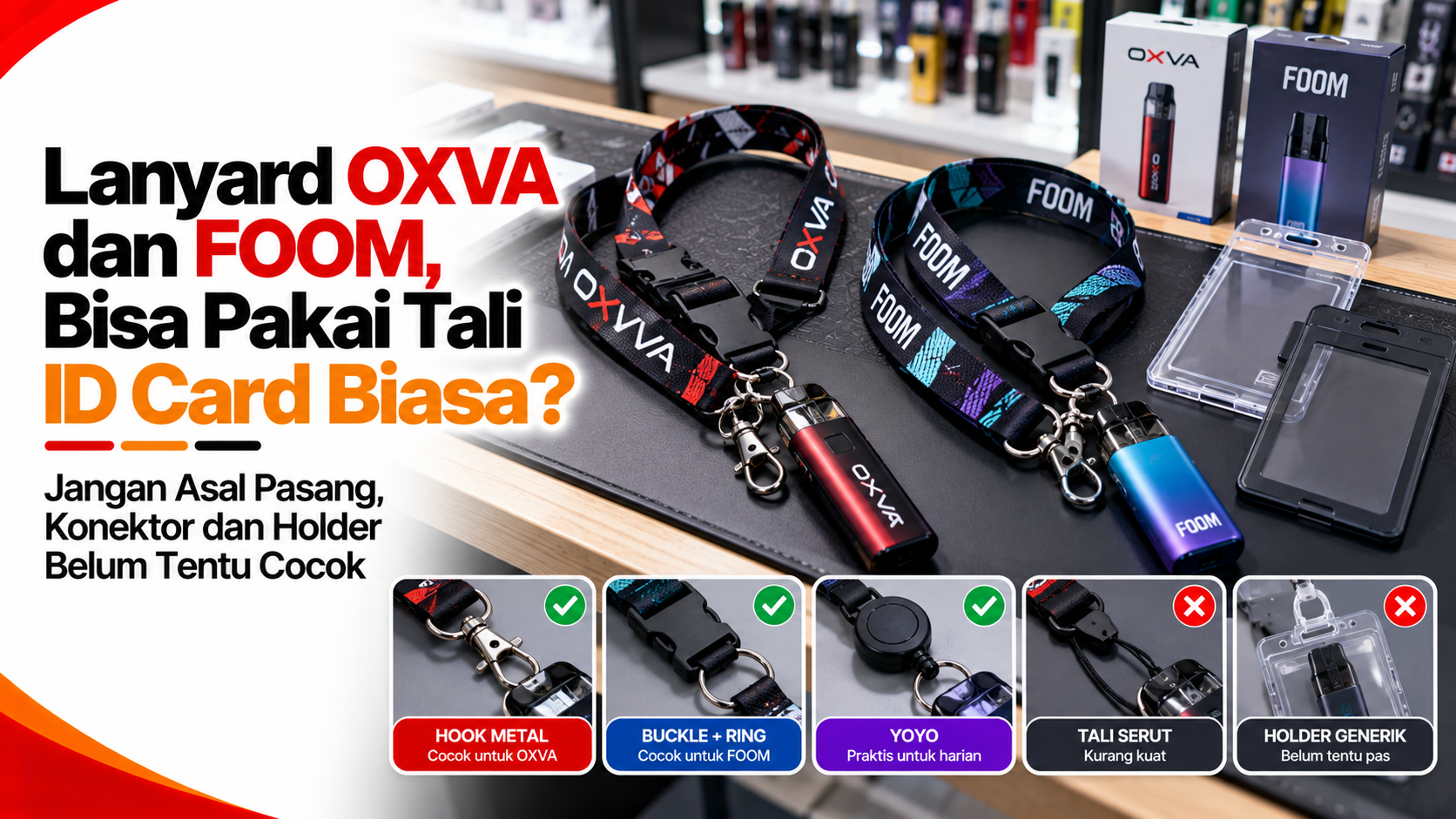 Lanyard Vape untuk OXVA dan FOOM, Apa Saja yang Perlu Diperhatikan?