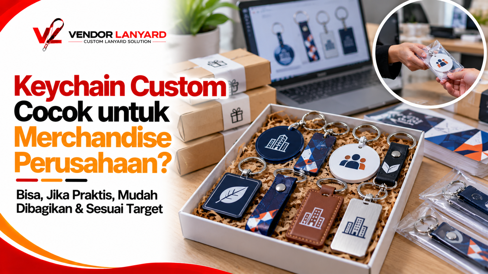 Keychain Custom untuk Merchandise sebagai Media Promosi