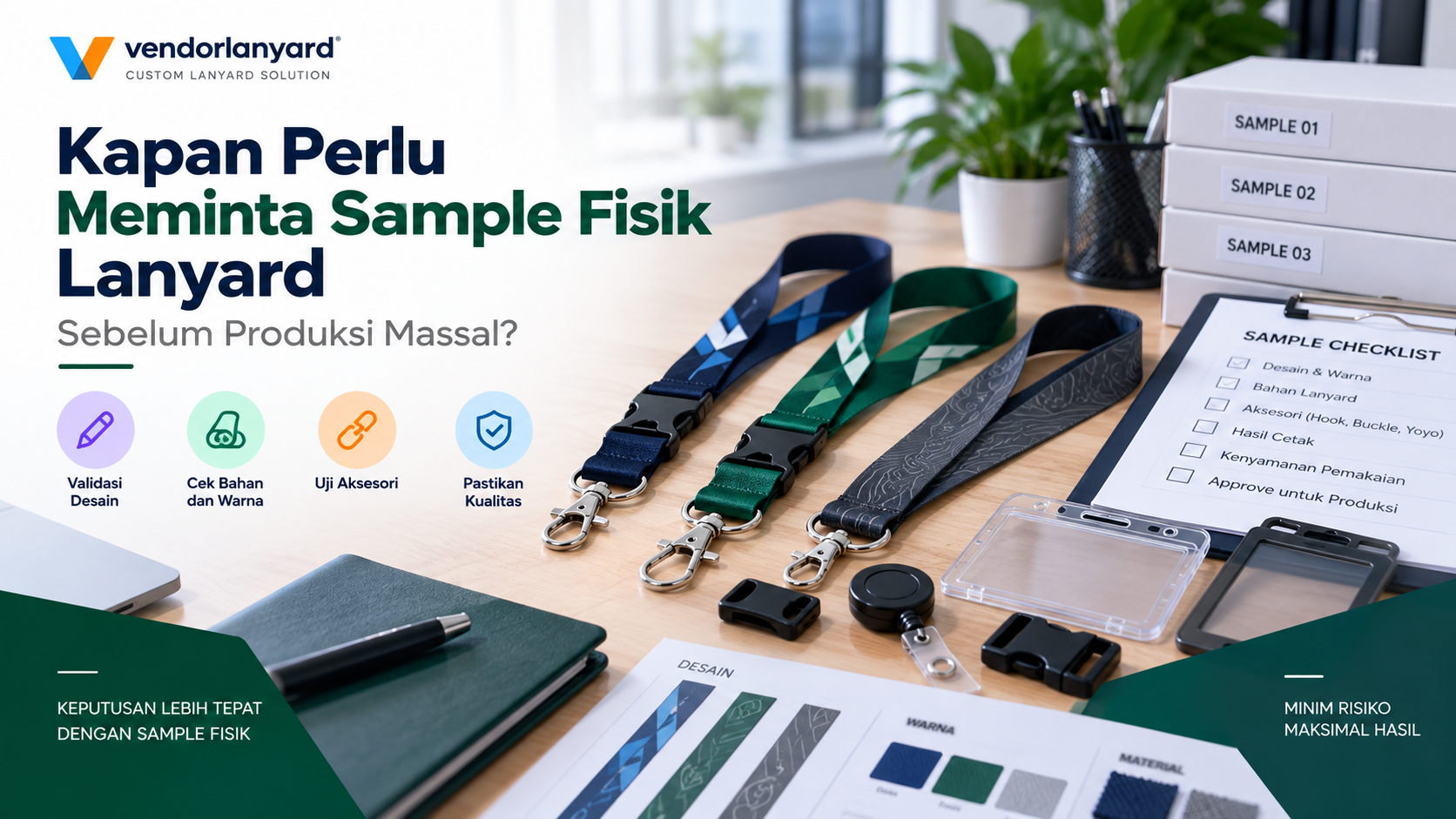 Kapan Perlu Meminta Sample Fisik Lanyard Sebelum Produksi Massal?