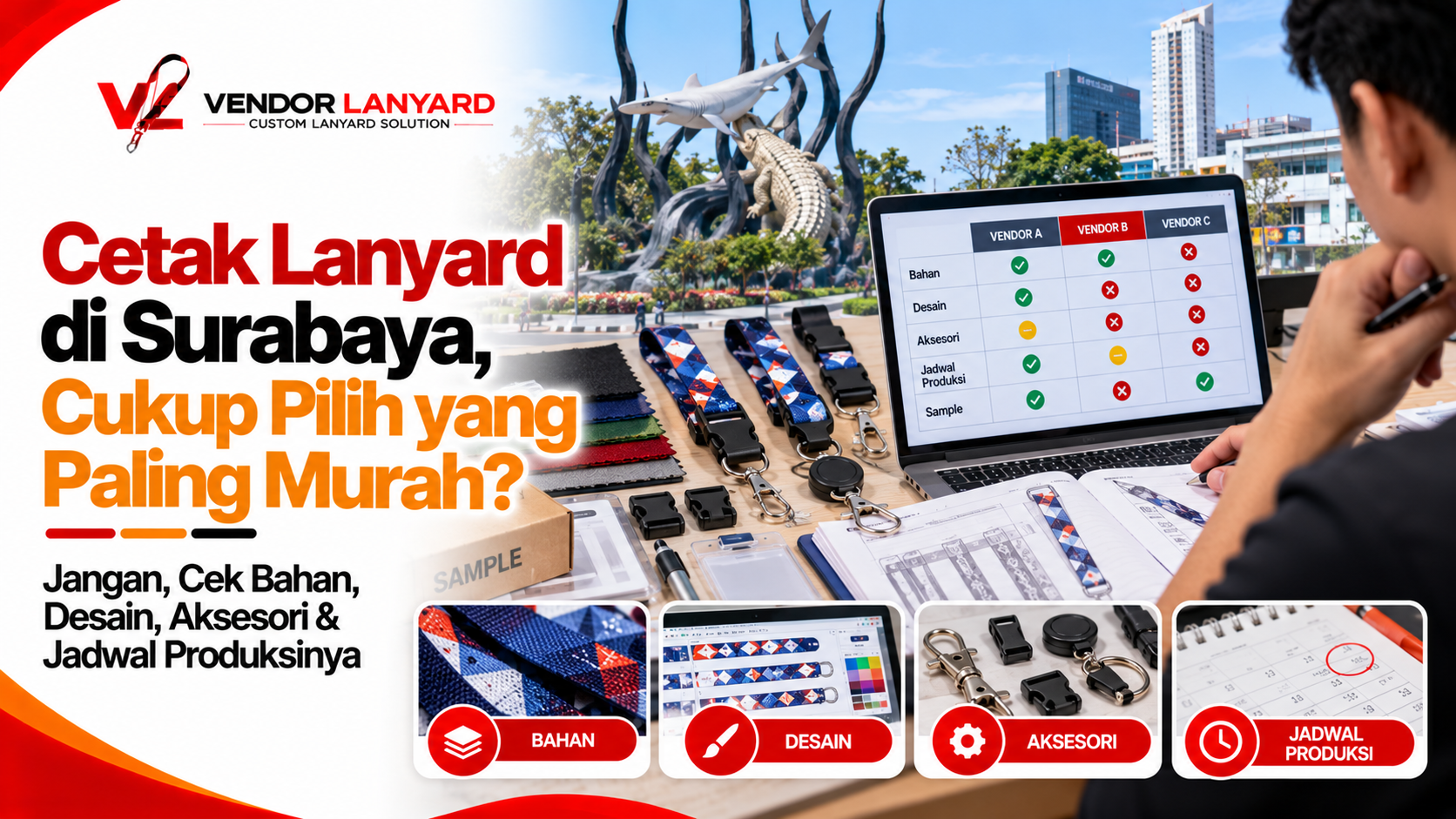 Cetak Lanyard Surabaya untuk Perusahaan & Event