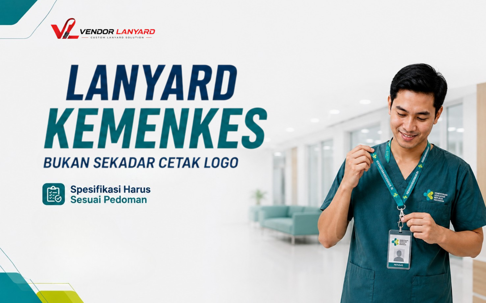Vendor Lanyard Kemenkes Sesuai Pedoman Identitas dan Spesifikasi Resmi