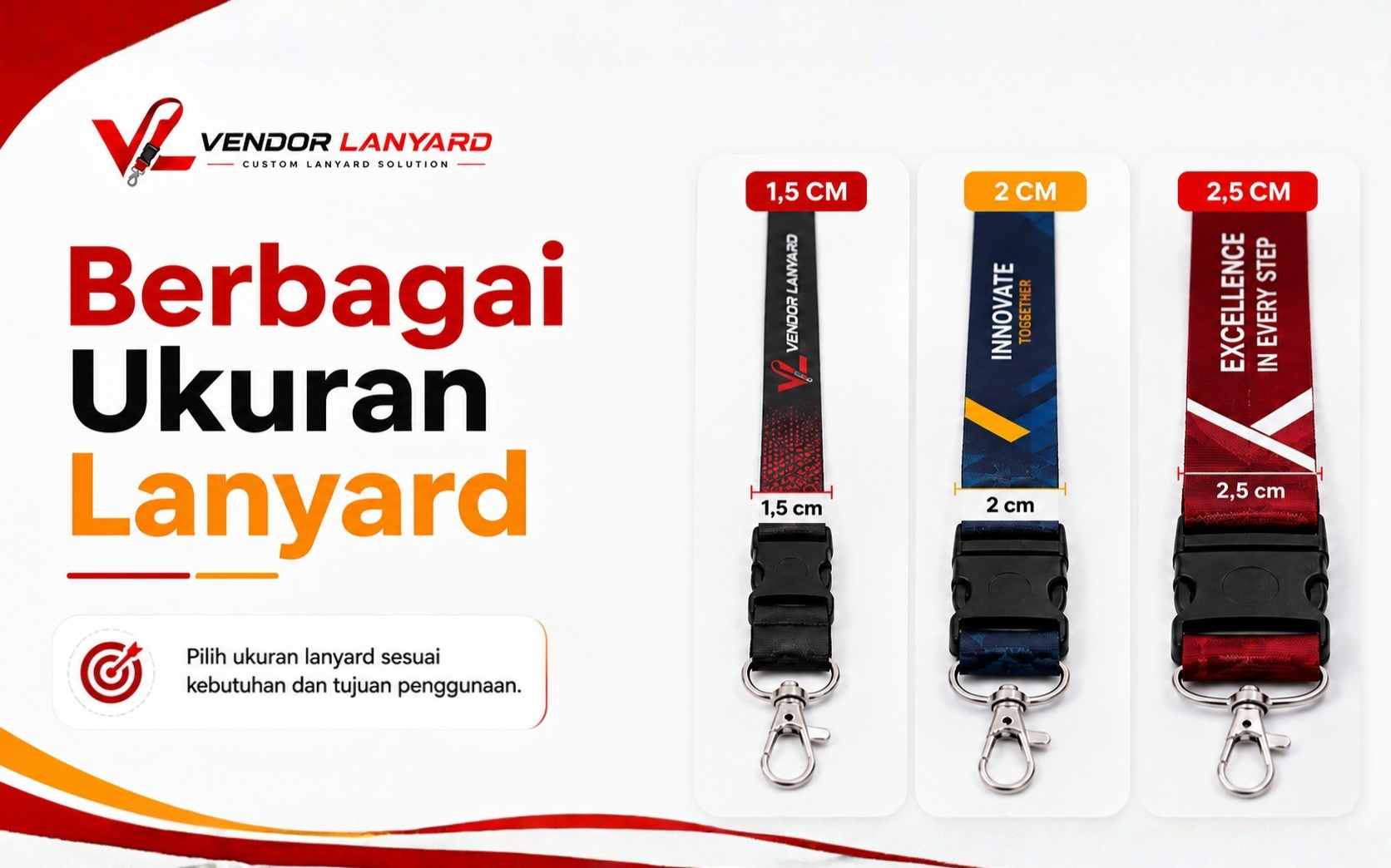Ukuran Lanyard Custom
