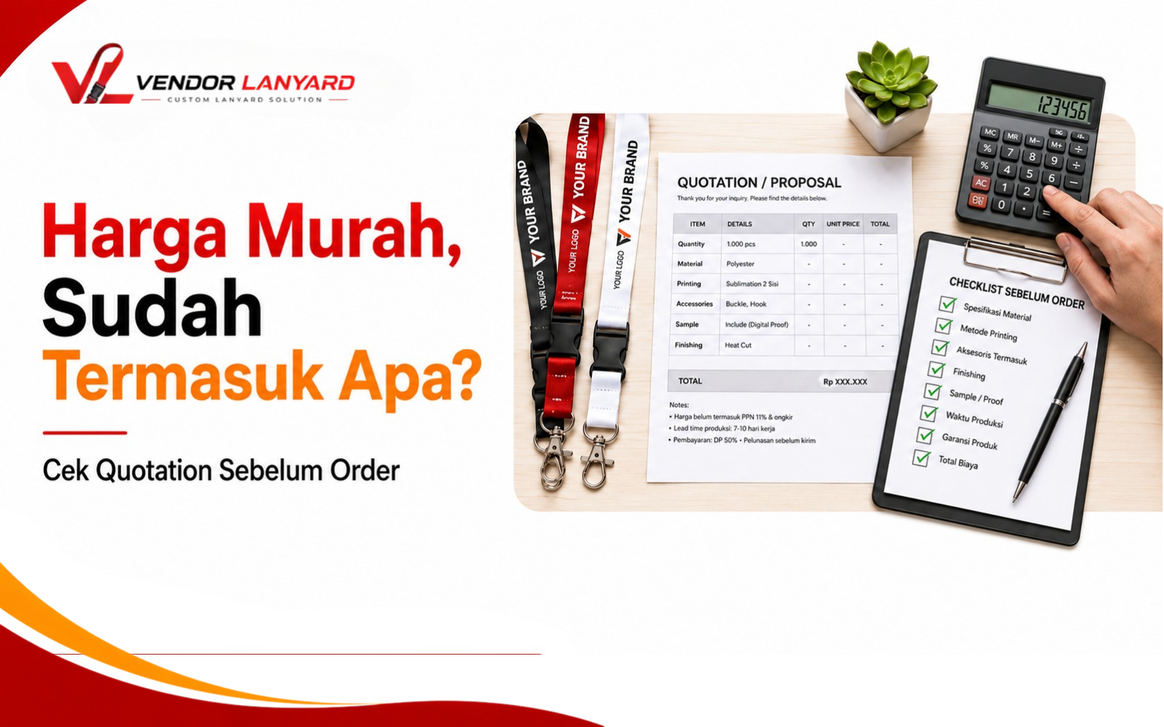 Penawaran Harga Lanyard Custom, Apa Saja yang Perlu Dicek Sebelum Order?