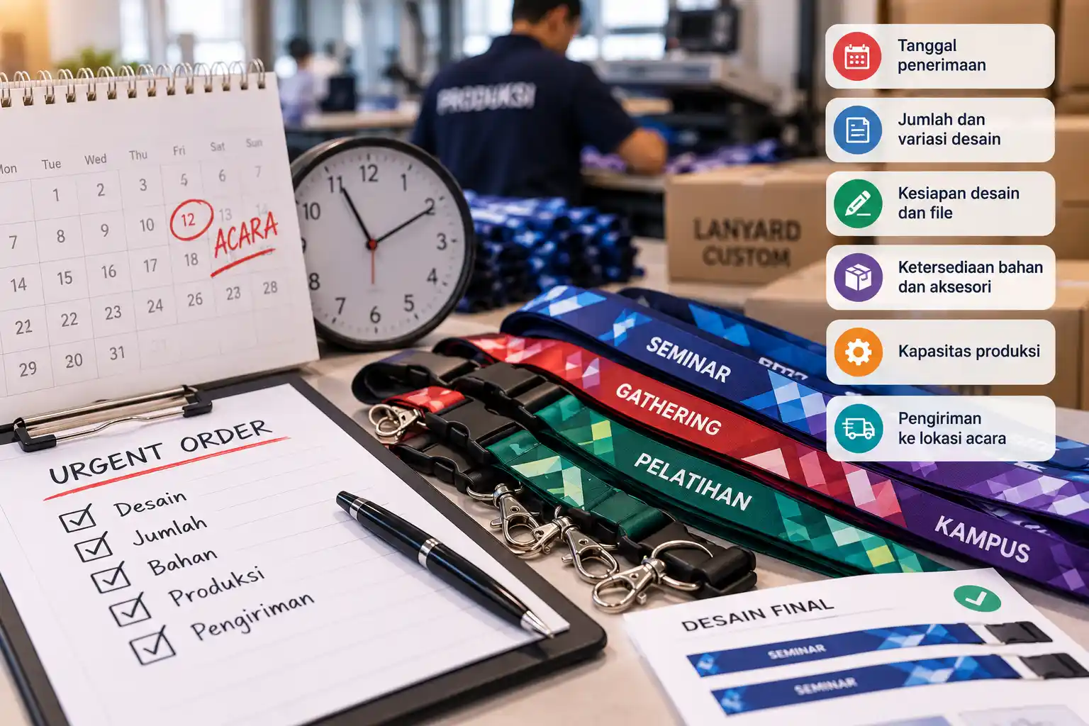 Pesan Tali Lanyard Cepat, Apakah Deadline Bisa Dikejar?
