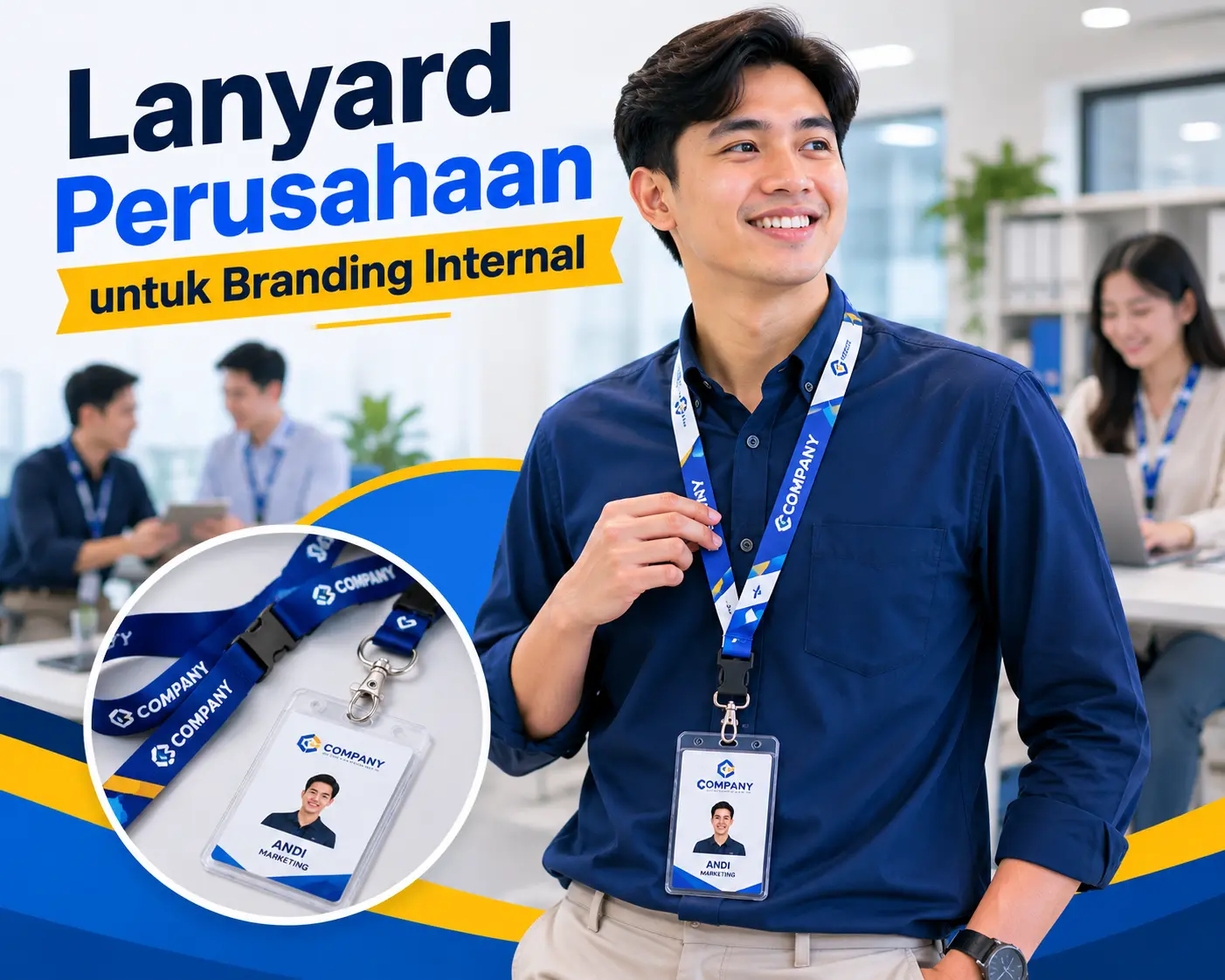 Lanyard Perusahaan untuk Branding Internal