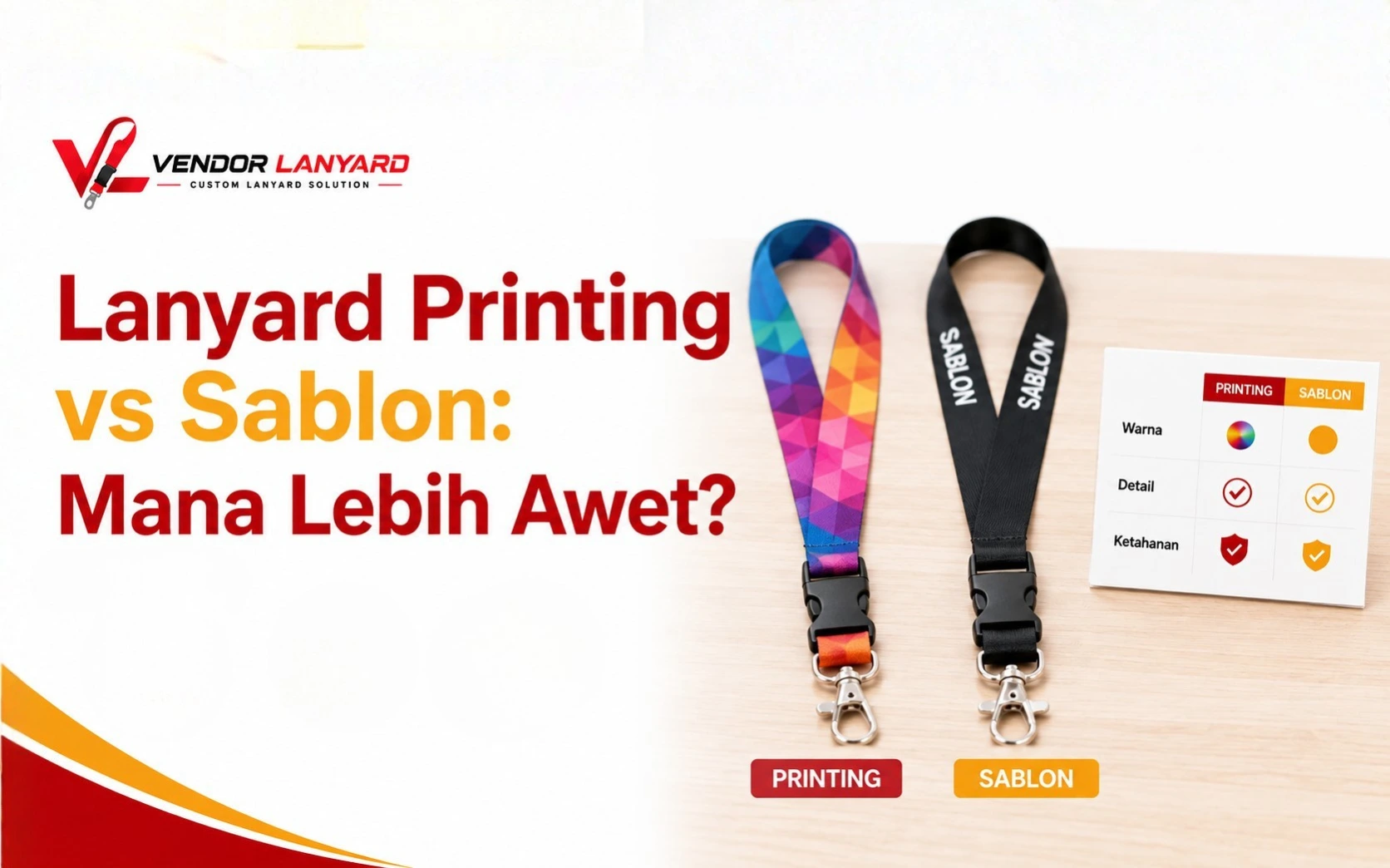 Lanyard Printing vs Sablon: Mana Lebih Awet?