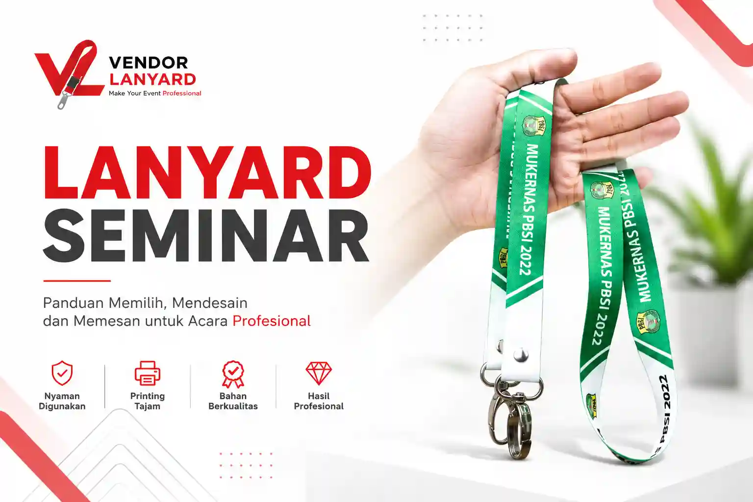Lanyard Seminar, Panduan Lengkap Memilih, Mendesain, dan Memesan untuk Acara Profesional