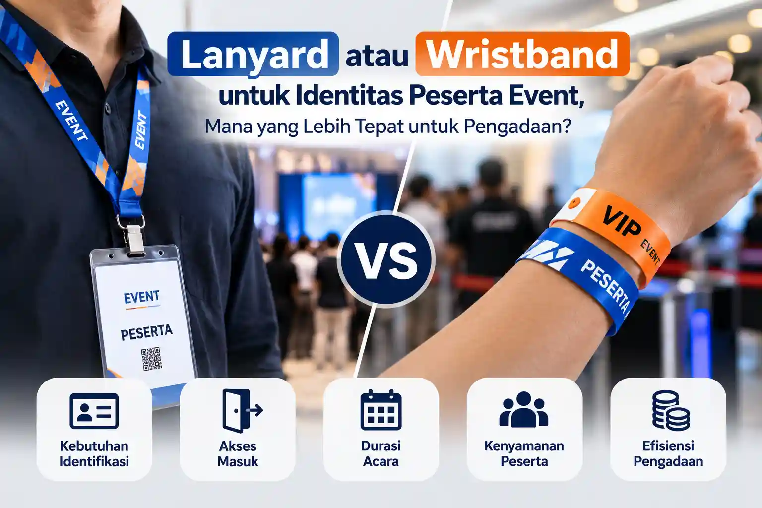 Lanyard atau Wristband untuk Event, Mana yang Tepat?