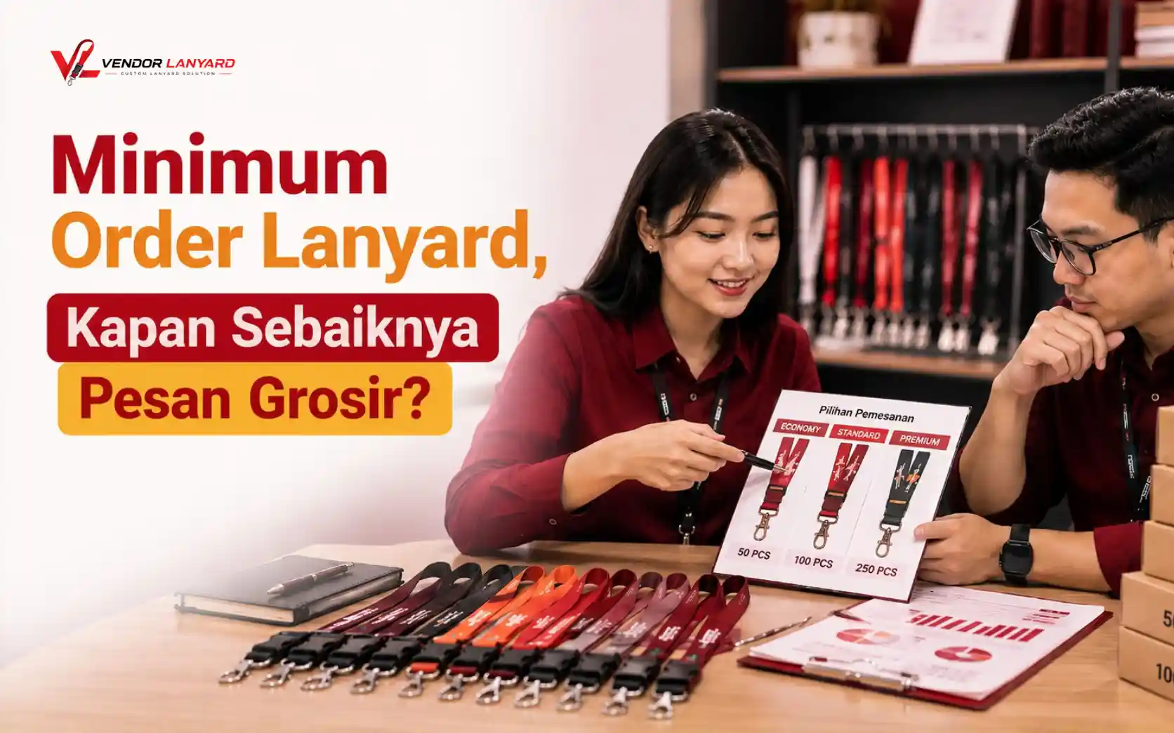 Minimum Order Lanyard Berapa? Ketahui MOQ Vendor Sebelum Memesan