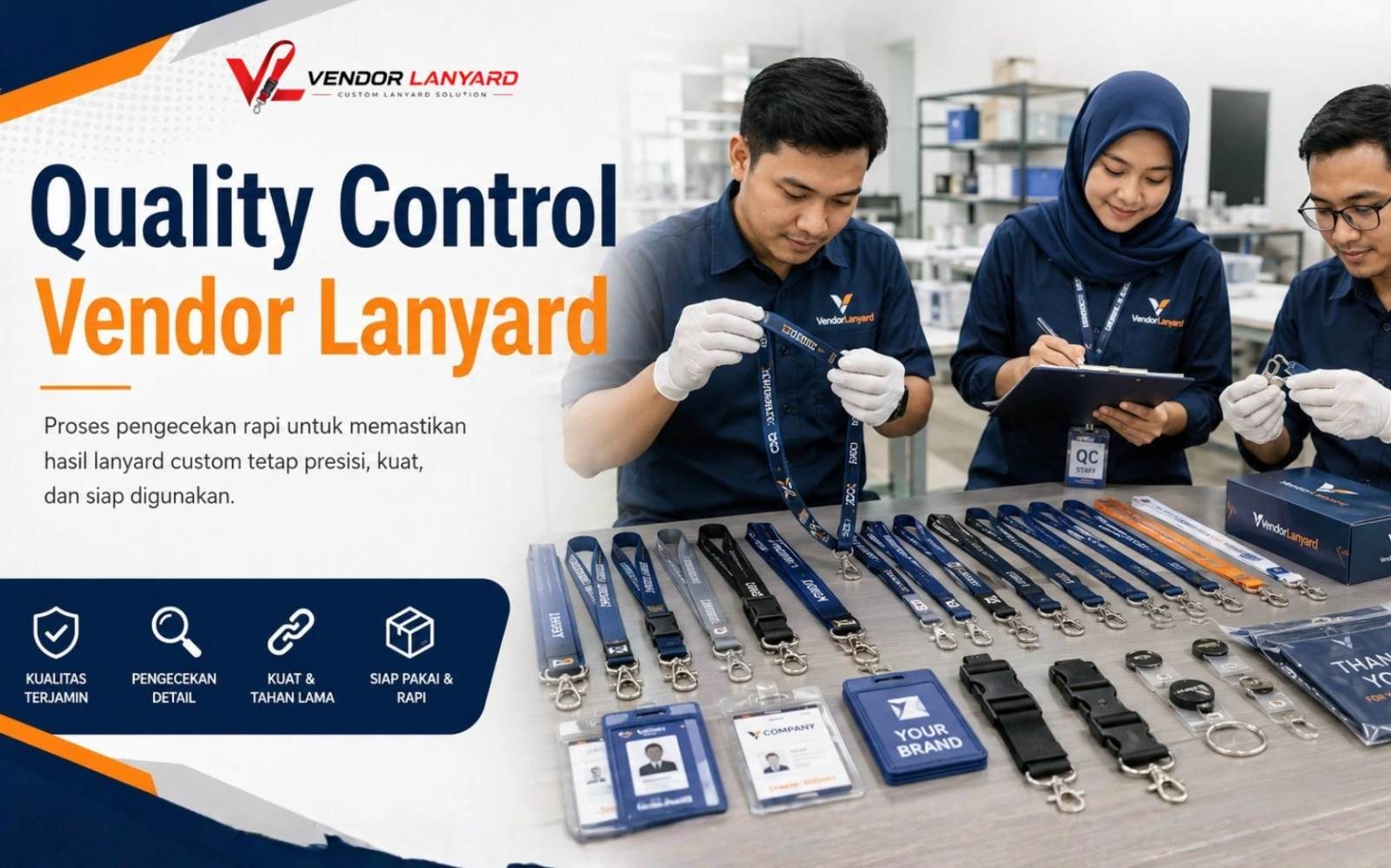 Quality Control Vendor Lanyard untuk Hasil yang Konsisten