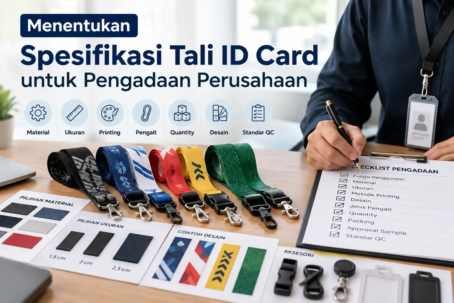 Menentukan Spesifikasi Tali ID Card untuk Pengadaan Perusahaan